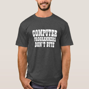 T-shirt Programadores de computador não byte