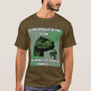 T-shirt Progresso de Philosoraptor contra o congresso