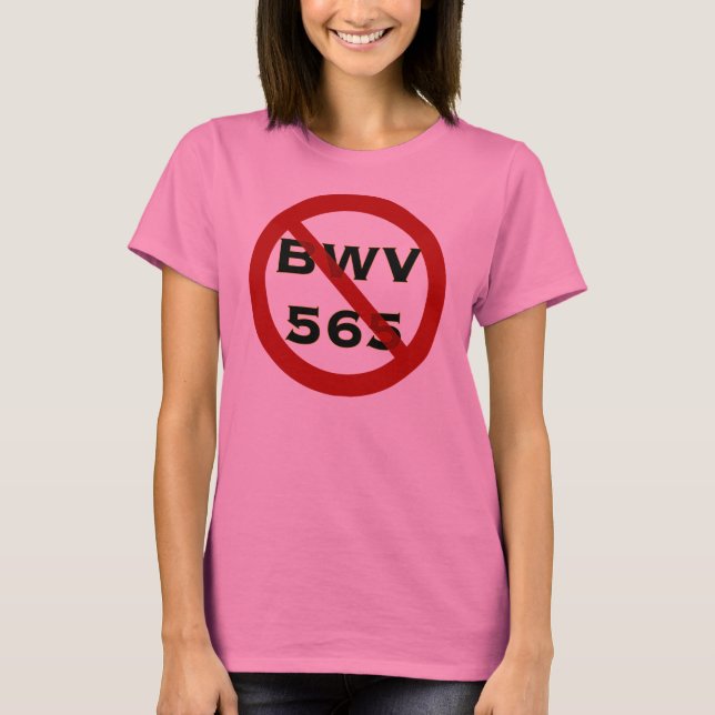 T-shirt proibido BWV565 (Frente)