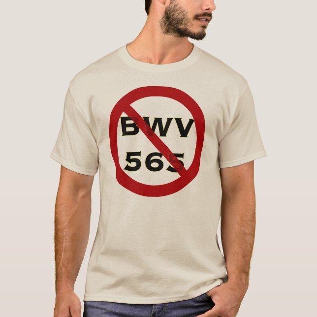 T-shirt proibido BWV565 (Frente)