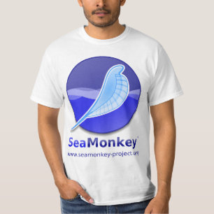 T-shirt Projeto de SeaMonkey - logotipo vertical