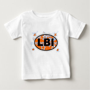 T-shirt Projeto oval da ilha de Long Beach euro-