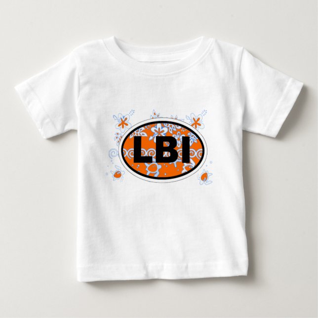 T-shirt Projeto oval da ilha de Long Beach euro- (Frente)