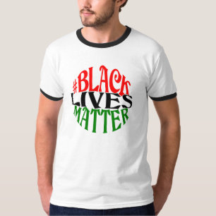 T-shirt Projeto retro do estilo da matéria preta das vida