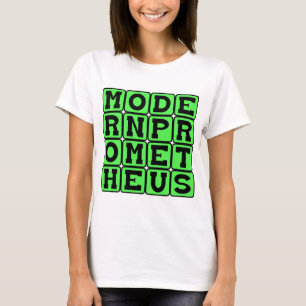 T-shirt Prometheus Moderno, Frankenstein por Mary Shelley