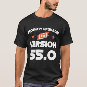 T-shirt Promovido recentemente aniversário da versão 55,