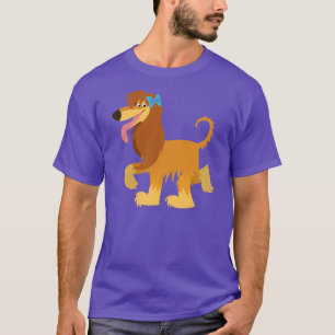 T-shirt pronto bonito do galgo afegão dos desenho