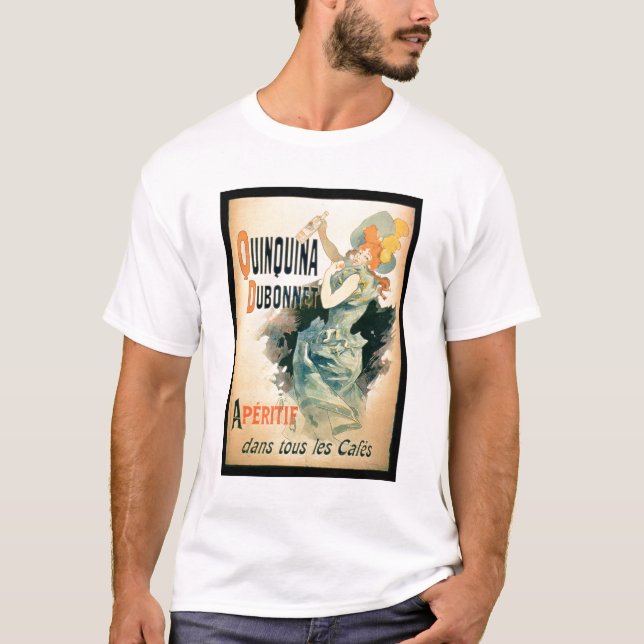 T-shirt Propaganda de poster "Quinquina" por Dubonnet (cor (Frente)