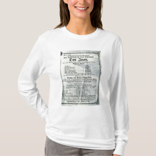 T-shirt Propaganda de poster um desempenho 'de Don Juan