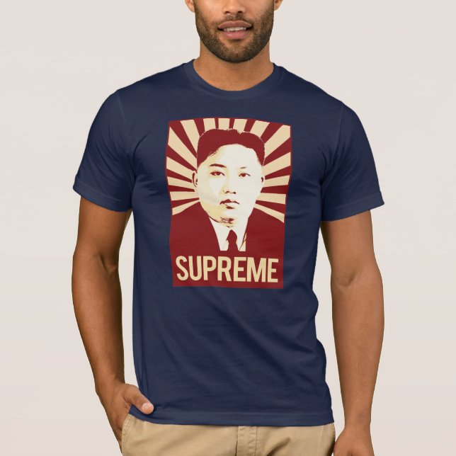 T-shirt Propaganda do Un de Kim Jong - suprema - (Frente)