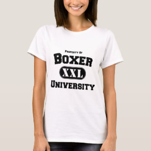 T-shirt Propriedade da Universidade Boxer