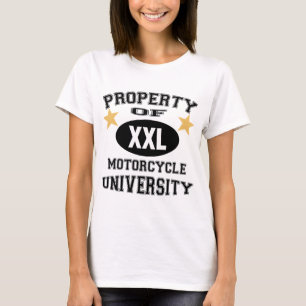 T-shirt Propriedade da universidade da motocicleta