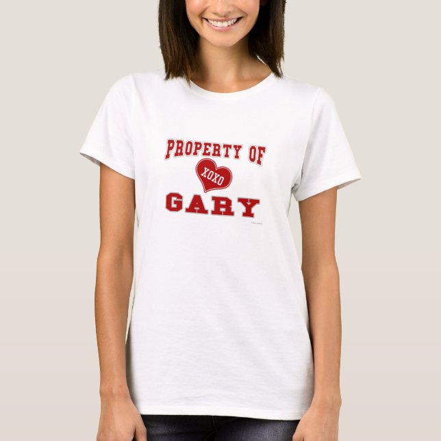 T-shirt Propriedade de Gary (Frente)