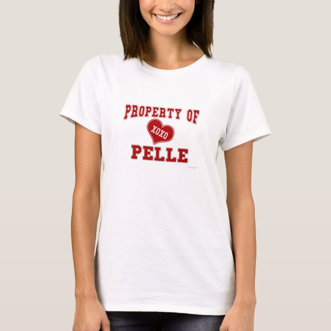 T-shirt Propriedade de Pelle (vermelho) (Frente)