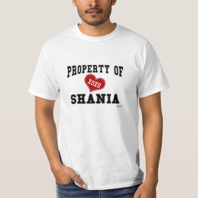 T-shirt Propriedade de Shania (Frente)