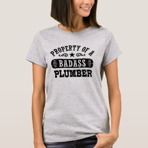 T-shirt Propriedade de um canalizador de Badass