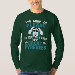 T-shirt Proprietários de Cachorros de Pirenéus Excelentes 