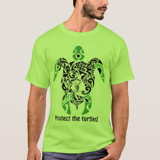 T-shirt Protect the turtles! Cagou Style