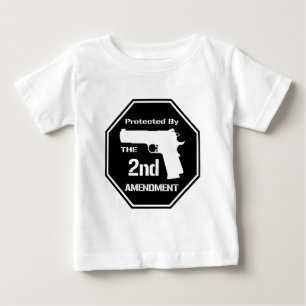 T-shirt Protegido pela segunda alteração .png (preto)