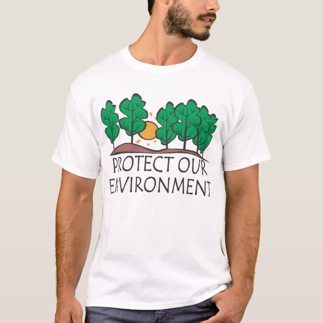 T-shirt Proteja nosso ambiente (Frente)