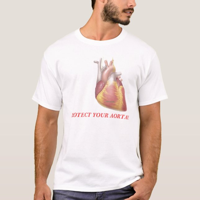 T-SHIRT PROTEJA SUA AORTA! (Frente)