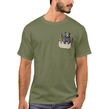 T-Shirt Protetor de Bolso de Urso