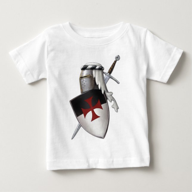 T-shirt Protetor de Templar dos cavaleiros (Frente)
