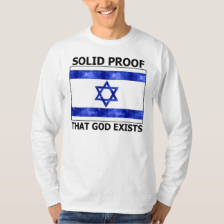 T-shirt Prova contínua de Israel que o deus existe