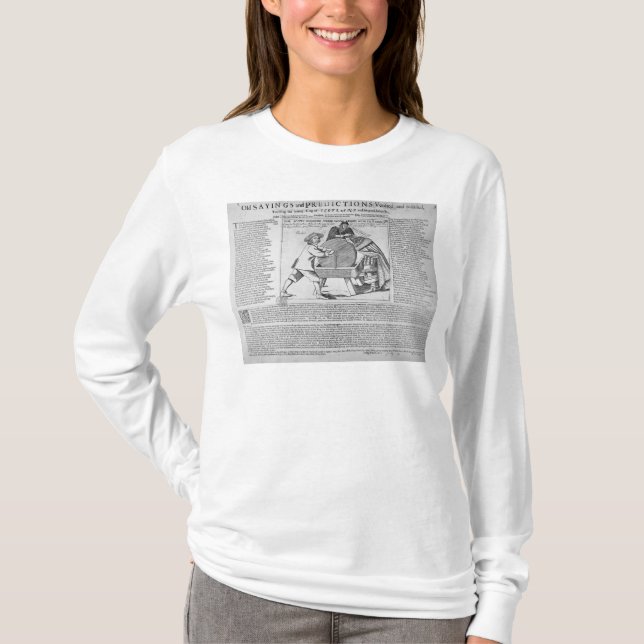 T-shirt Provérbios e previsões velhos (Frente)