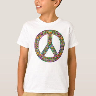 T-shirt psicadélico do design da arte do símbolo