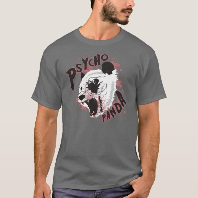 T-shirt psicótico da panda (Frente)