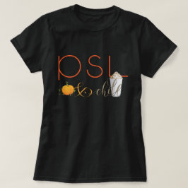T-shirt PSL e Resfriamento - Trava de Especiarias de Abóbo
