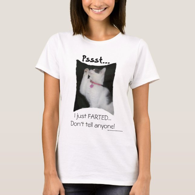 T-shirt Pssst… eu apenas Farted (Frente)