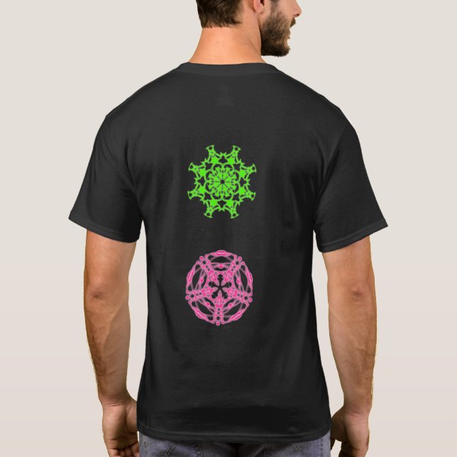 T-shirt psychédélique kaléidoscope fractal (Verso)