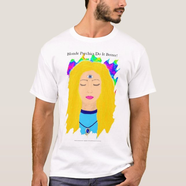 T-shirt Psychics louro melhora (Frente)