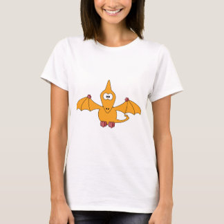 T-shirt Pterodactyl dos desenhos animados (amarelo)