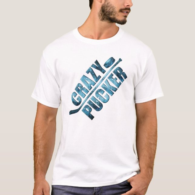 T-shirt Pucker louco (hóquei) (Frente)