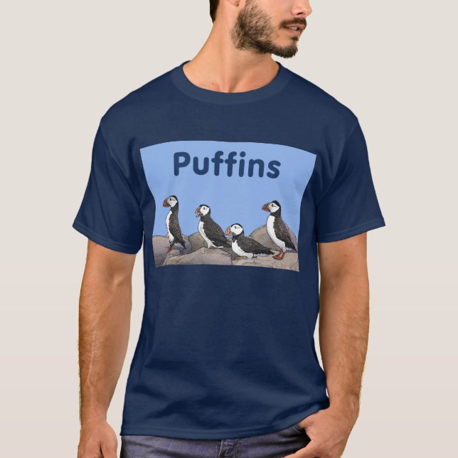 T-shirt Puffins Atlântico (Frente)
