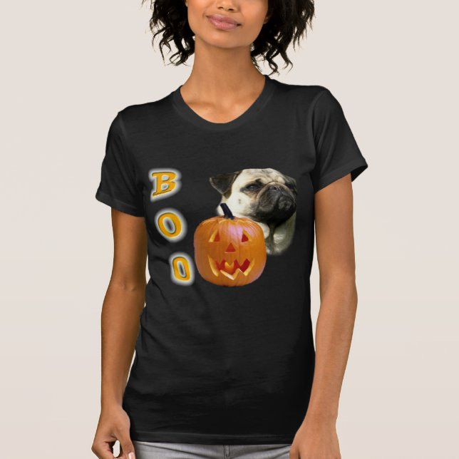 T-shirt Pug (camisa) Boo (Frente)