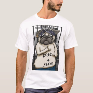 T-shirt Pug do vândalo
