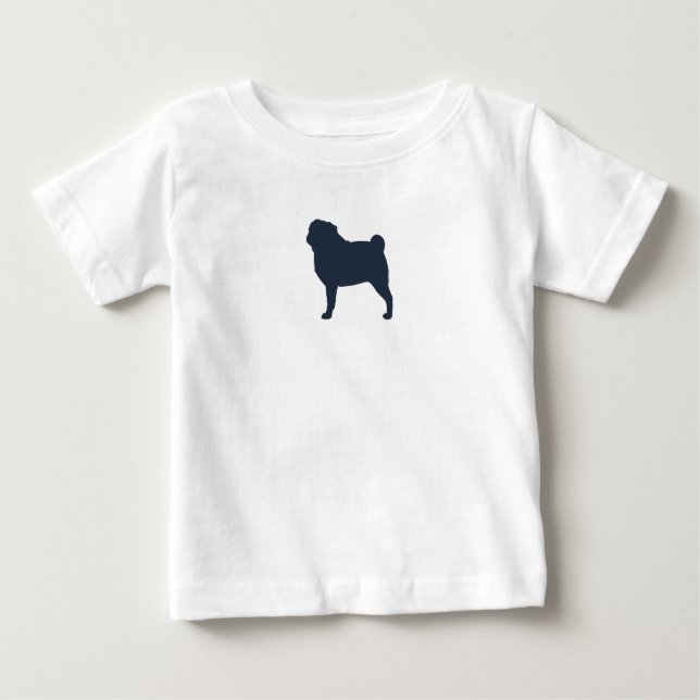 T-shirt Pug Dog Silhouette | Legal Pug Lover (Frente)