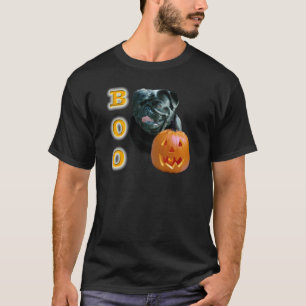 T-shirt Pug (preto) Boo