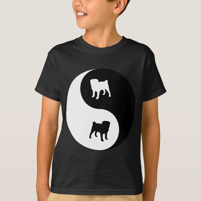 T-shirt Pug Yin Yang (Frente)