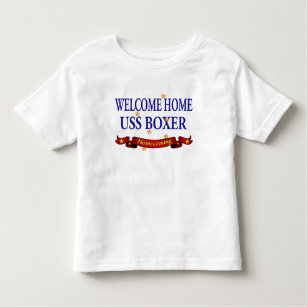 T-shirt Pugilista Home bem-vindo de USS