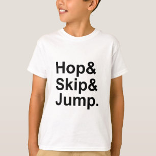 T-shirt Pular Saltar Pulo   Atividade de Idioma de Curta D