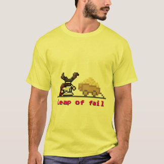 T-shirt pulo de 8 bits da falha
