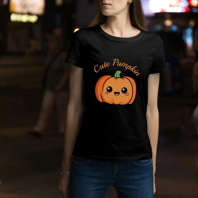 T-Shirt Pumpkin Bonito (Cute Pumpkin T-Shirt)