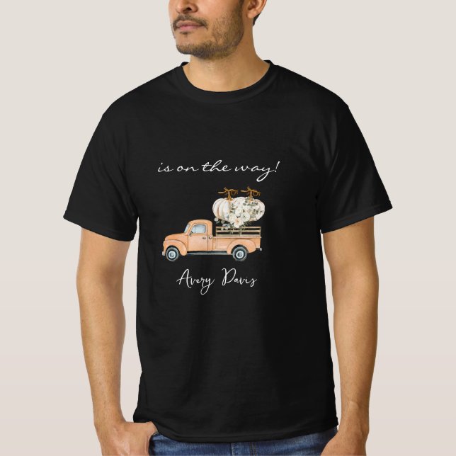 T-Shirt Pumpkin Preto com Marca Personalizada (Frente)