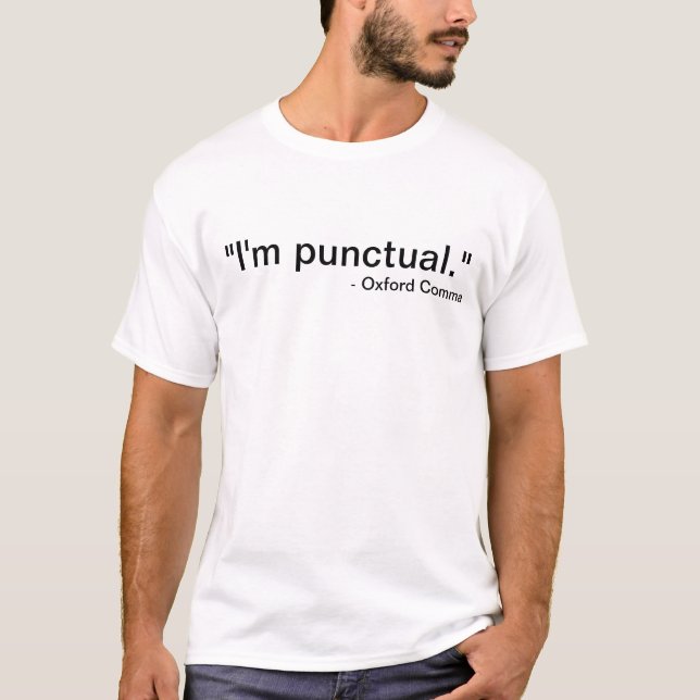 T-Shirt Punctual Oxford Comma (Frente)