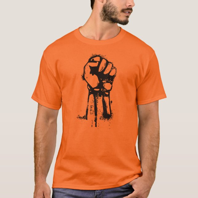 T-shirt punho da revolução (Frente)